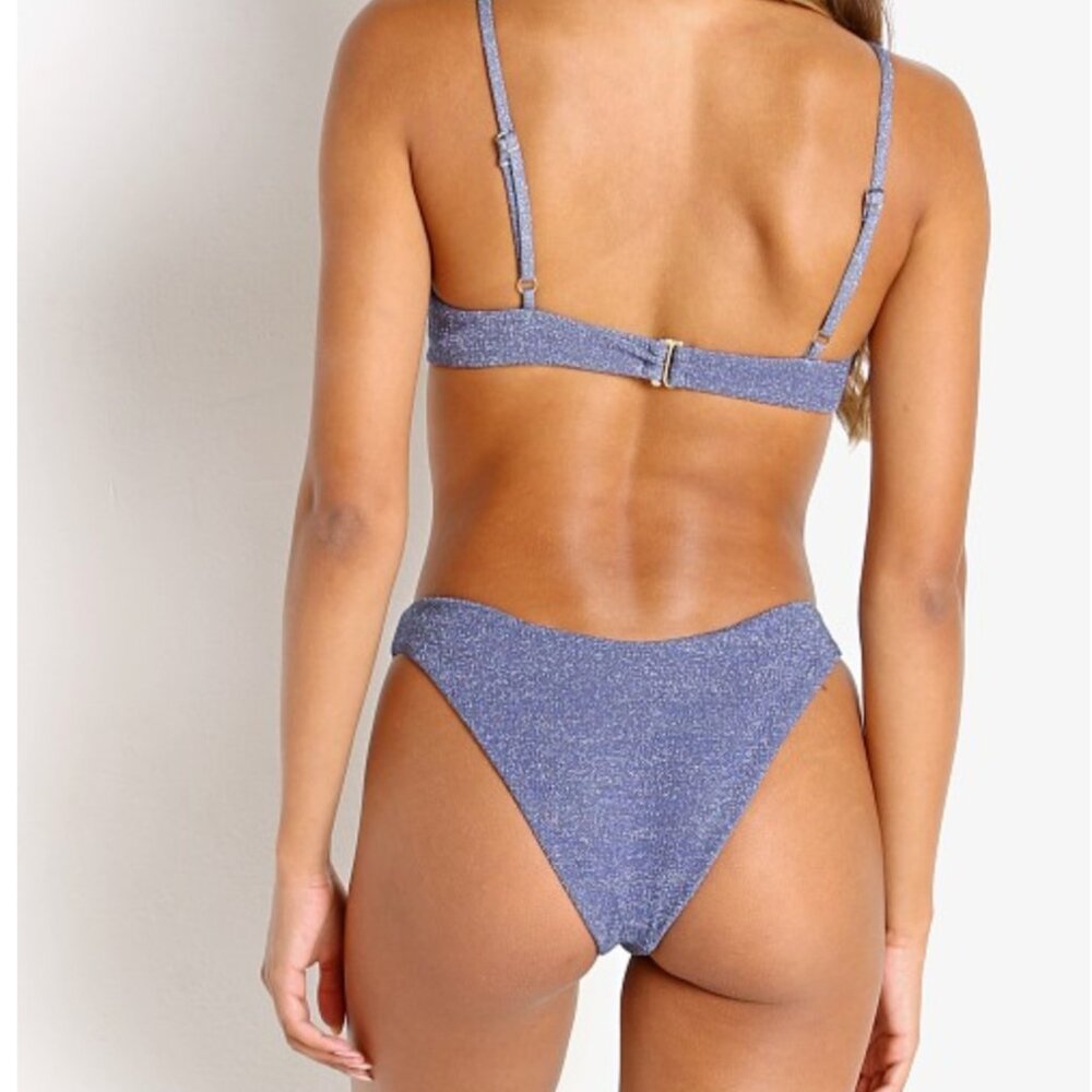 Beach Riot Vanessa Bikini Bottom Blue Size M (part of a set)